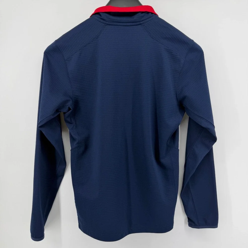 Nike Pullover Mens S Navy St. Louis Cardinals Therma-FIT 1/4 Zip Waffle Knit Top